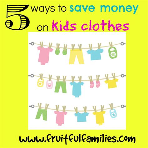 5 Ways To Save Money On Kids Clothes