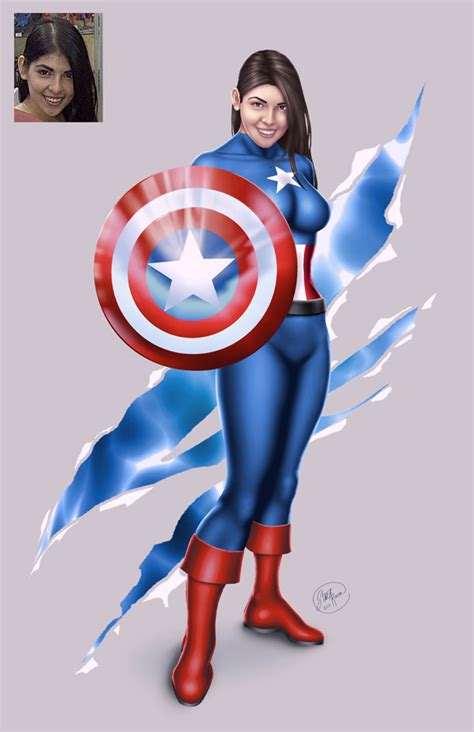 Captain America Girl By Tracywong On Deviantart