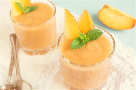 Peach Mousse 5 Minute Dessert