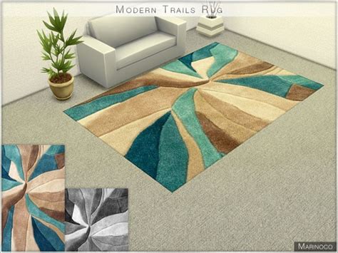 The Sims Resource Modern Trails Rug By Marinoco • Sims 4 Downloads