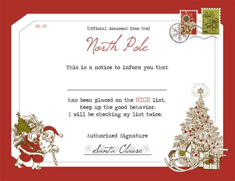 Find out with these certificates direct from the noth pole and signed. Free Christmas Printables & Tags Galore! | Decorating Your ...