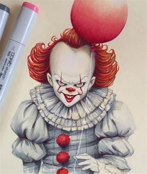 Pennywise Drawing By Lera Kiryakova Drawings Art Pennywise