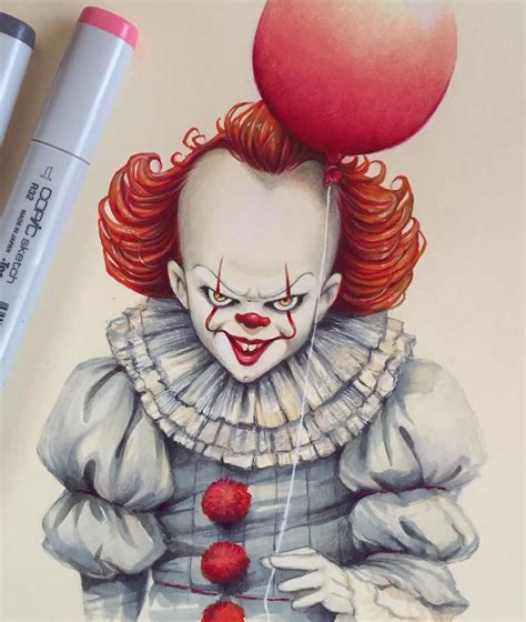 Then, head over to our cartoon characters drawing section for. Pennywise by Lera Kiryakova | Drawings, Art, Anime face ...