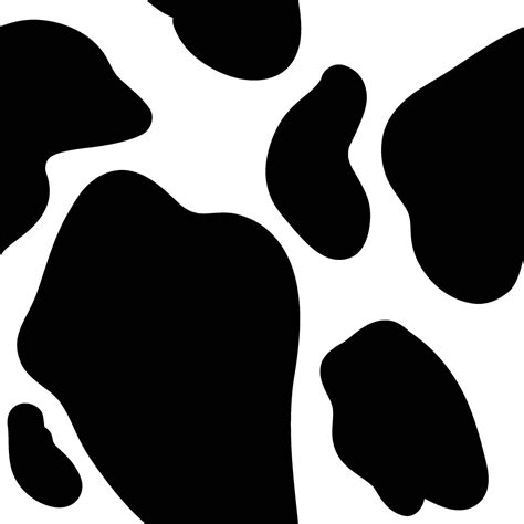 Cow Spots Seamless Pattern Background Animal Skin Texture Illustration