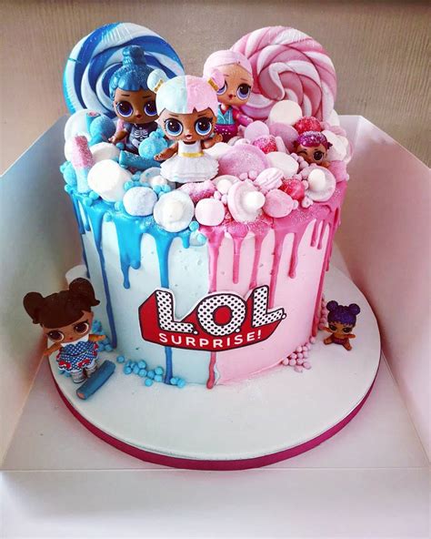 Lol Surprise Dolls Buttercream Cake With Drip Custom Name Age Ubicaciondepersonascdmxgobmx