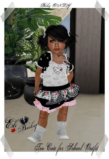 Second Life Marketplace Eh Baby Too Cute For School Baby Only Outfit