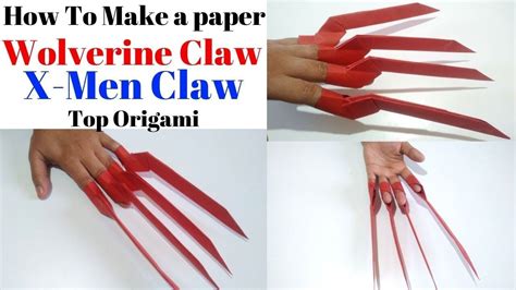 9easy How To Make Origami Wolverine Claws Fli Lou