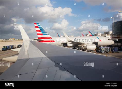 American Airlines Planes At Miami Airport Florida Usa Stock Photo Alamy