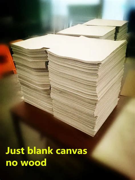 5 Pieces Blank 400g Linen Blend Primed Canvas Sheets For Wholesale In