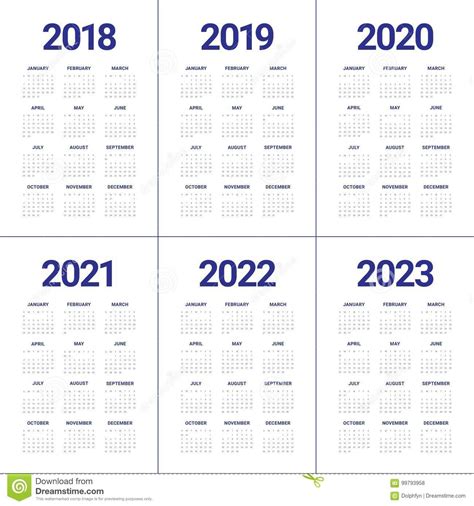 Free Printable 2021 2022 2023 Year Calendar
