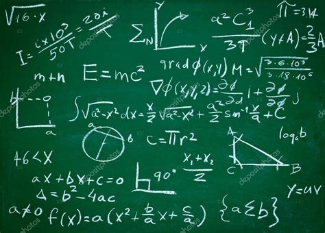 Formules Mathématiques Sur Léducation Scolaire Tableau Noir