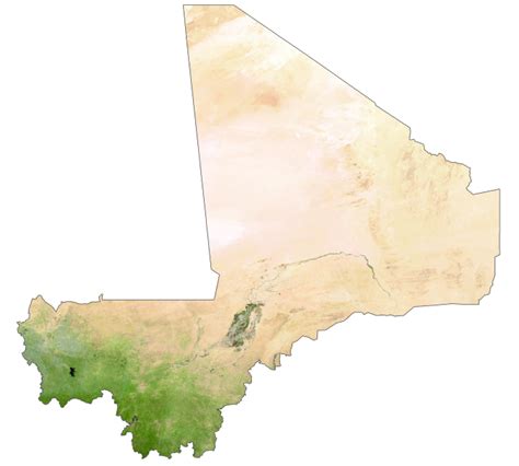 Mali Map Cities And Roads Gis Geography