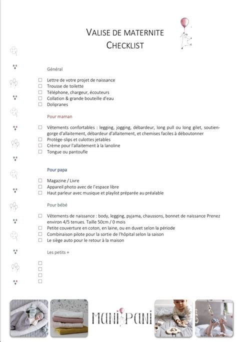 Belle Check List de naissance à personnaliser ! Imprimez là ️ ️