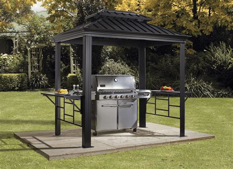 In fact, you can have a comfortable sheltered place in a few minutes with a gazebo. Sojag BBQ Messina Grill Gazebo, 6 x 8 ft, Gazebos for ...