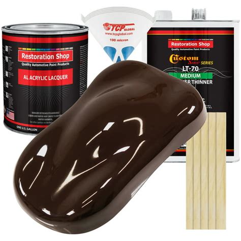 Restoration Shop Dark Brown Acrylic Lacquer Auto Paint Complete