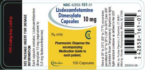 Lisdexamfetamine Dimesylate Capsules Pi