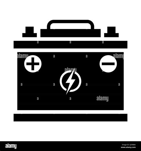 Car Battery Icon Auto Battery Symbol Vector Illustration Isolated On