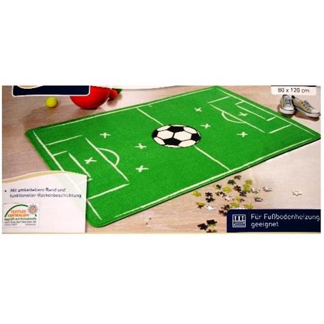 Jetzt vergleichen und günstig bestellen! Fussball Teppich Kinder Spielteppich Fussballplatz Grün ...