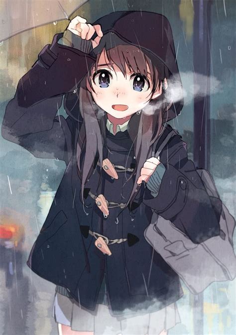 Anime Girl In The Rain Anime Pinterest France Anime