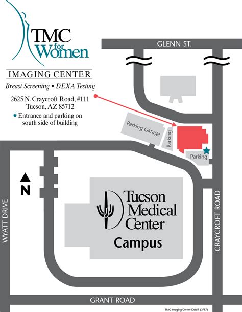 Map Of Tucson Medical Center Printable Form Templates And Letter