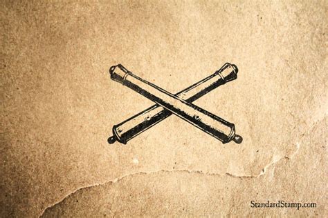 Crossed Cannon Rubber Stamp 2 X 2 Inches Etsy In 2021 Us Navy