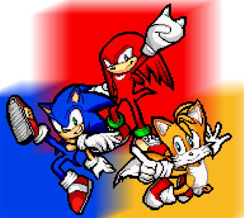 Team Sonic Sonic Advance Pixel Art By Djprohawk On Deviantart