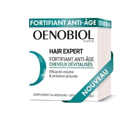 Complément Alimentaire Fortifiant Anti Âge Hair Expert Oenobiol La