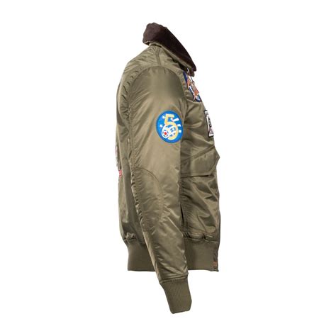 Purchase The Top Gun Air Force Flight Jacket With Fur Collar Oli