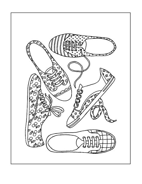 Shoes Coloring Pages Printable Coloring Pages