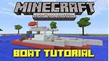How To Make A Small Boat In Minecraft Xbox 360 Pictures