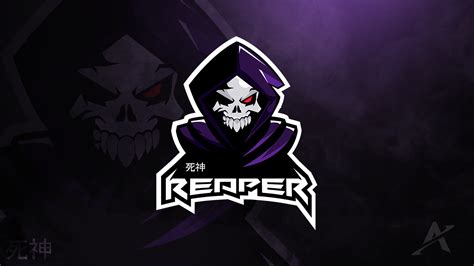 Reaper Mascot Logo Logos Esportivos Design De Logos Logotipo Do Jogo