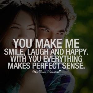 A romantic message can be enough to make the worst day better. You Make Me Smile Quotes. QuotesGram