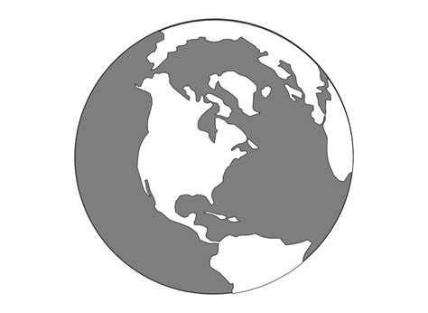 Free Earth Logo Black And White, Download Free Earth Logo Black And