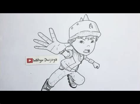 Boboiboy supra dengan warna merah yang menjadi dominannya. KEREN!!! Cara Menggambar BOBOIBOY kuasa Tanah / How to ...