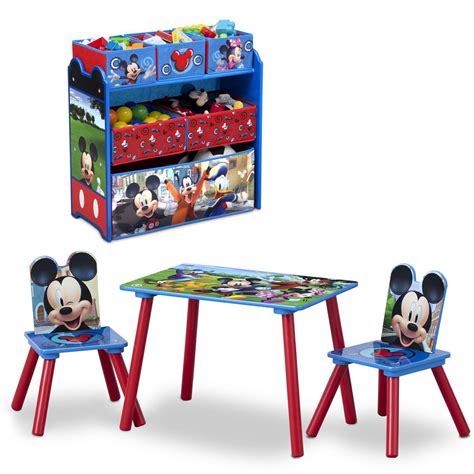 Disney Mickey Mouse 4 Piece Playroom Solution By Delta Children Set