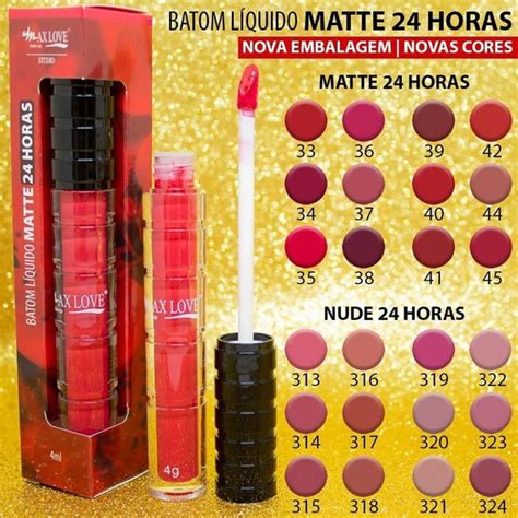 Batom Max Love Kit L Bios Batons Max Love No Mercado Livre Brasil