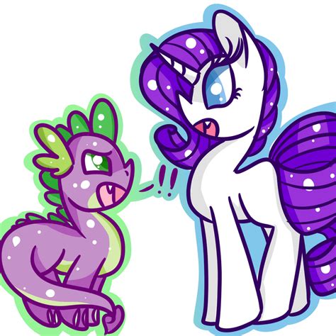 Spike And Rarity By Sugaropolis On Deviantart