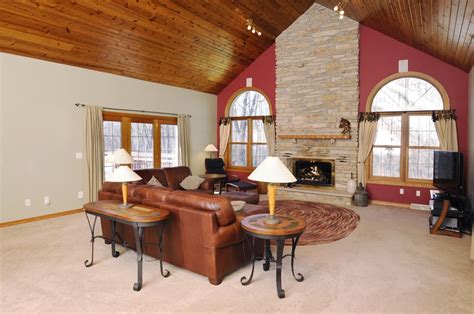 The cathedral ceiling ideas below offer attractive plank ceiling upgrades to a plain white sloped ceiling and can get your creative juices flowing. 65 Cathedral Ceiling Ideas (Photos)
