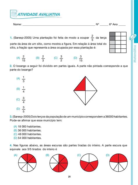 Exercicios De Simplificação De Fração