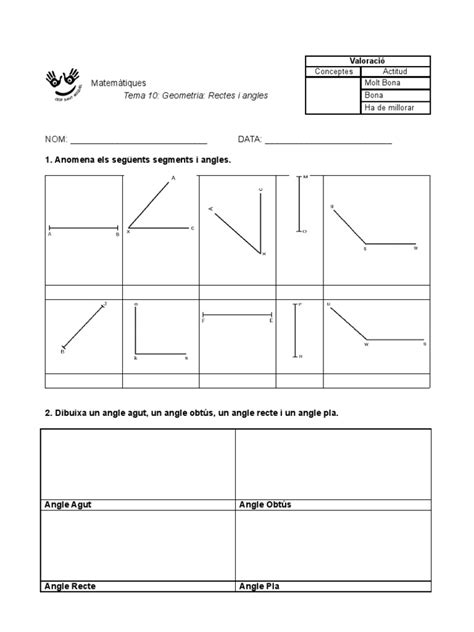 Tema 10 Geometria Rectes I Angles Pdf