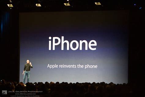 Steve Jobs Announces The Iphone In 2007 Jim M Goldstein Photography