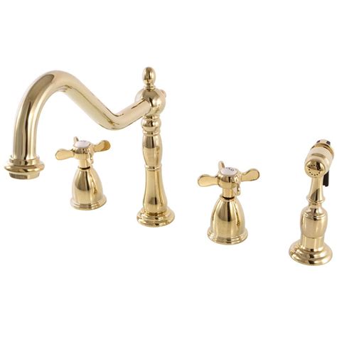 Your kitchen sink has been begging for a new faucet. Kingston Brass Victorian Cross 2-Handle Standard Kitchen ...