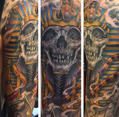 Darkhorror Mythology Neo Traditional Religiousspiritual Skull Tattoo