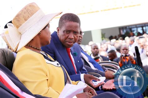 Zambia President Edgar Lungu And The First Lady Esther Expected In