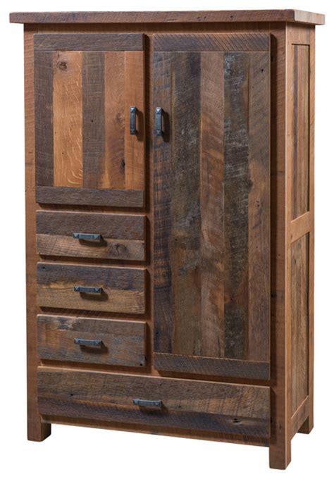 Kmart has armoires to organizing your wardrobe. Pioneer 4-Drawer Armoire, Reclaimed Barn Wood - Rustic ...