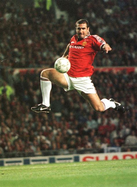 Eric Cantona In Testimonial Action For United Eric Cantona France Aj