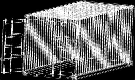 20 Ft Container 3d Dwg Detail For Autocad Designs Cad