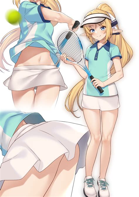 takunomi iris takunomi original absurdres highres 1girl ass ball blonde hair blue