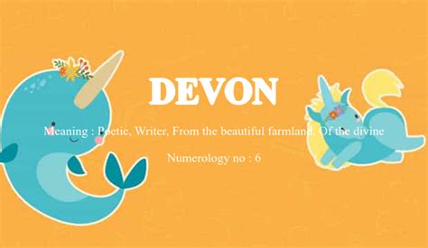 Devon Name Meaning