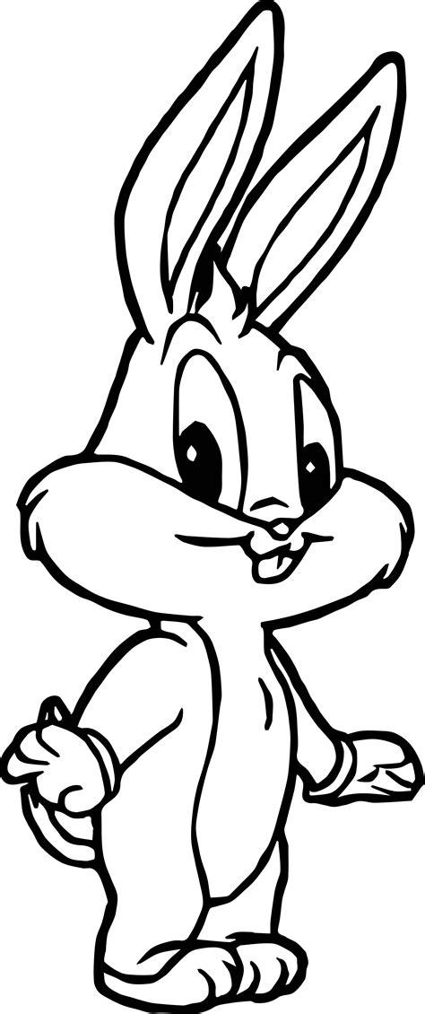 Baby Bugs Bunny Move Coloring Page
